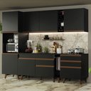Ver imagem 2 de Cozinha Completa Madesa Reims Com Armário E Balcão Preto