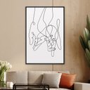 Ver imagem 3 de Quadro para Decoração Minimalista Quarto Casal Moldura