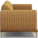Ver imagem 2 de Kit Sofá 3 Lugares 210cm com 02 Poltronas Molino Base Castanho Pés D'ouro D02 Prime Bouclê