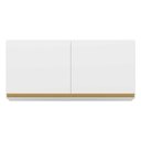 Ver imagem 4 de Armário Aéreo Cozinha 120cm 2 Portas Veneza Gw Multimóveis Branco