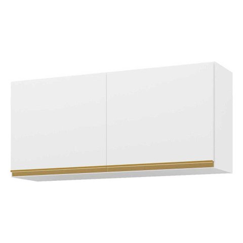 Armário Aéreo Cozinha 120cm 2 Portas Veneza Gw Multimóveis Branco