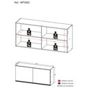 Ver imagem 5 de Armário Aéreo Cozinha 120cm 2 Portas Veneza Gw Multimóveis Branco