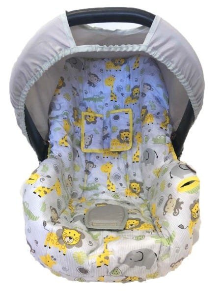 CAPA PARA BEBE CONFORTO - SAFARI AMARELO - 2