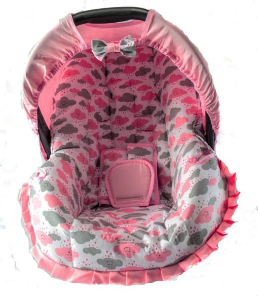 CAPA PARA BEBE CONFORTO - NUVEM ROSA NOVA - 2