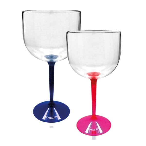Kit 2 Taças Gin Bicolor Azul e Rosa Acrílico Ps KrystalON - 1