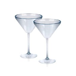 Kit 2 Taças Martini Transparente de Acrílico - 2