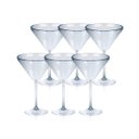 Ver imagem 2 de Kit 6 Taças Martini Transparente de Acrílico