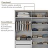 Guarda-roupa Solteiro 100% Mdf 4 Portas Brescia - 5