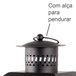 Lanterna Decorativa Cônica em Metal Isadora Design - 2