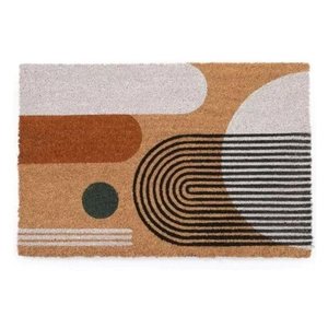 Tapete Fibra de Coco Porta Entrada Antiderrapante Kapazi 75