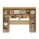 Ver imagem 3 de Guarda Roupa Casal Modulado de Canto 9 Portas de Bater 2 Gavetas MDP Madeirado-Cinza Multimóveis