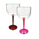 Ver imagem 2 de Kit 4 Taças Gin Bicolor Rosa e Vermelho Acrílico Ps