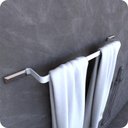 Ver imagem 1 de Suporte Porta Toalhas De Banho Branco E Cromo Empire