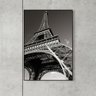 Quadro Decorativo Torre Eiffel Preto e Branco QV.0004 Euronobre - 60x90x3cm - 1