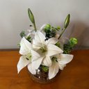 Ver imagem 1 de Arranjo De Lírio Branco Centro De Mesa Completo Artificial Decore Fácil Shop