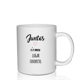 Kit 2 Canecas Brancas Personalizadas - Lugar Favorito - Dia dos Namorados - 2