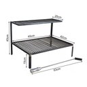 Ver imagem 3 de Parrilla Rústica para Alvenaria com 2 Grelhas Uruguaias + Caixa Firebox 115cm