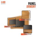 Ver imagem 2 de Painel Suspenso Armony Cinamomo com Mesa de Centro Liz Off White Cinamomo - HB Móveis
