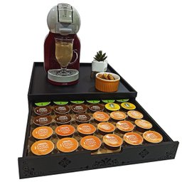Bandeja Porta Cápsulas de Café Dolce Gusto com Gaveta Pr36 - 1