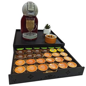 Bandeja Porta Cápsulas de Café Dolce Gusto com Gaveta Pr36