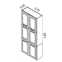 Ver imagem 3 de Paneleiro Duplo em Aço 6 Portas Luce Itatiaia