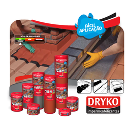 Manta Fita Asfáltica Autoadesiva Terracota Dryko 900mmx10m - 4