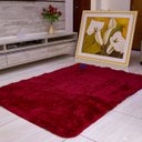 Ver imagem 1 de Tapete Peludo Shaggy Luxo Vermelho Bordo 2M x 2,40M Decoração Sala Quarto Costa Oro