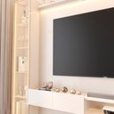 Ver imagem 7 de Painel para TV até 84 Polegadas com LED com Vidro Reflecta MDF 269cmx219cm Cristaleira Vitoria Regia Yescasa