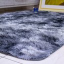 Ver imagem 2 de Tapete para Sala Peludo Felpudo 1,40x2,00 Cinza Mesclado