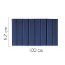 Ver imagem 2 de Painel Estofada Líbia 100CM Solteiro Suede Azul Marinho - D A DECOR