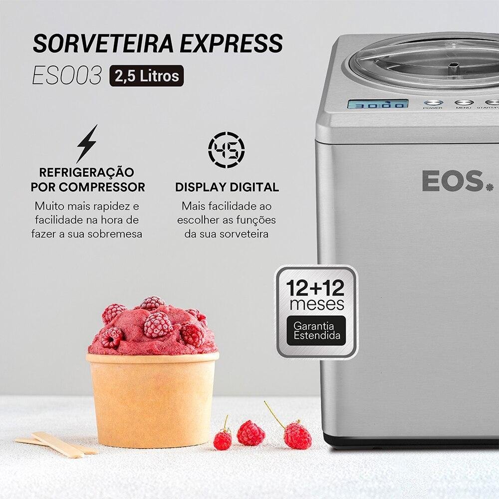 Sorveteira Expressa Eos 2,5 Litros Inox Eso03 110v - 8