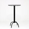 Mesa Alta Bar Bistrô de Ferro e Madeira Alabama - Preto Brilhante - Harmoniza - 4