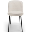 Ver imagem 3 de Kit 4 Cadeiras Sala de Jantar Estofada Gavi L02 Linho Cru - Lyam Decor