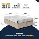 Ver imagem 5 de Cama Box Baú com Colchão de Espuma D33 Enrolado Sonno Full - Umaflex Queen 158cm