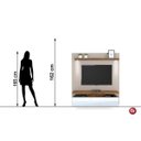 Ver mais imagens de Painel para TV até 60 Polegadas com LED e Espelho 1 Porta Luce DJ Móveis