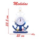Ver imagem 4 de Relógio de Mesa Ancora Náutico Marítimo