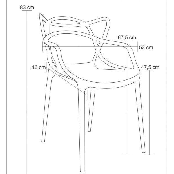 Cadeira Allegra Pp com Encosto Rivatti - 4