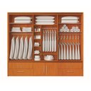 Ver imagem 2 de Guarda Roupa 6 Portas 8 Gavetas - Dante Bora - Móveis Bettio