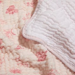 Toalha De Banho Soft Bamboo Mami Com Capuz - Folhagem Rosa - 4