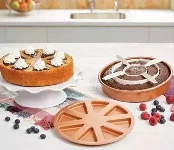 Forma de Bolo Perfect Cake Pan Copper Chef 03 Peças - 2