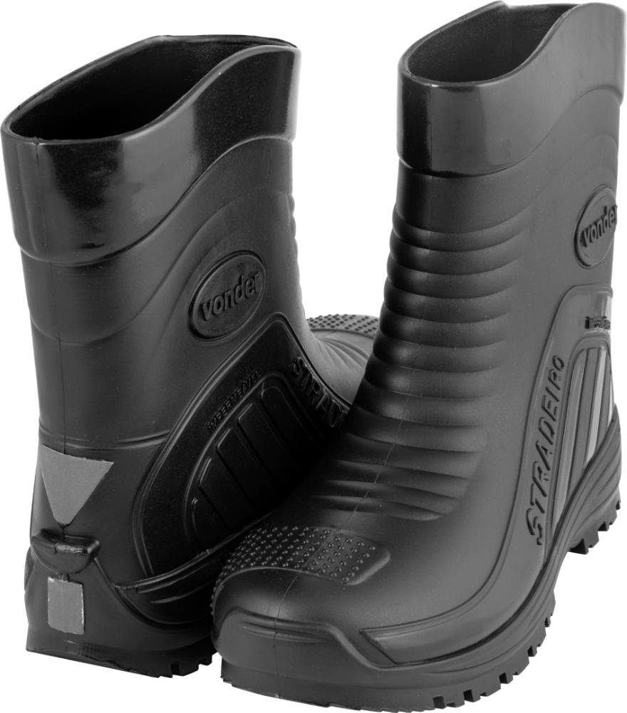 Bota de Pvc Preta Cano Médio s/ Forro 42 Vonder Plus - 2