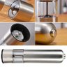 Moedor Pimenta ou Sal Gourmet Eletrico a Pilha Aço Inox - 6