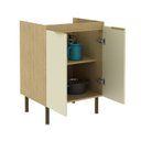 Ver imagem 5 de Balcão de Cozinha 2 Portas 60cm sem Tampo Nanda Nature/Arenas