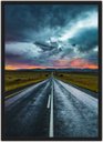 Ver imagem 1 de Quadro Decorativo Cidades Famosas Estradas Paisagens Decorações Com Moldura