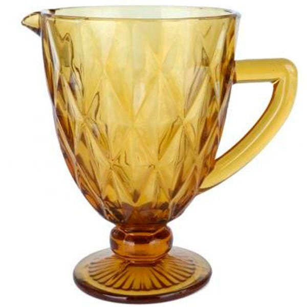 Jarra de Vidro Diamond Ambar 1 Litro Lyor - 1