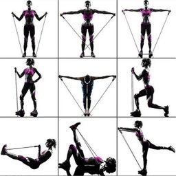 Kit Extensor Elástico 11 Peças Exercício Fitness Pilates - 7