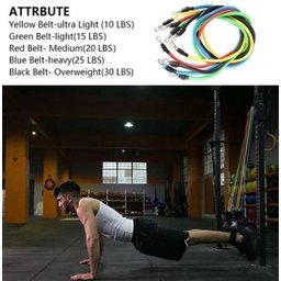 Kit Extensor Elástico 11 Peças Exercício Fitness Pilates - 6