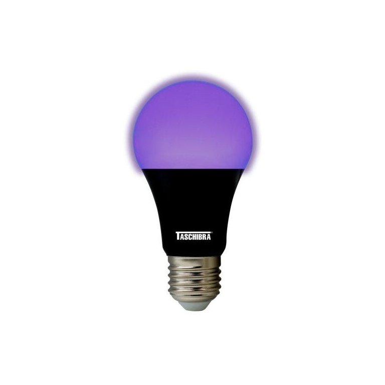 Lâmpada LED Luz Negra E27 7W Bulbo TKL Taschibra