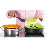 Tampa Anti Derramamento Universal Silicone Respingo Cozinha - 3