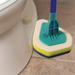 Vassoura Com Esponja Para Limpeza Fácil Banheiro Expansível - 3